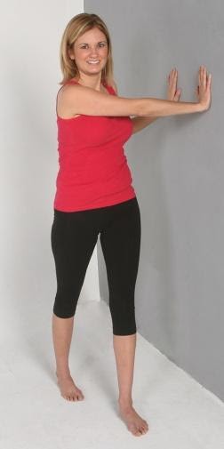 E:\Exercise Library Pics - Stretches\Wall Rotation Stretch\Wall Rotation Stretch (#1).JPG
