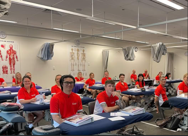 AIF Perth massage students in clinic